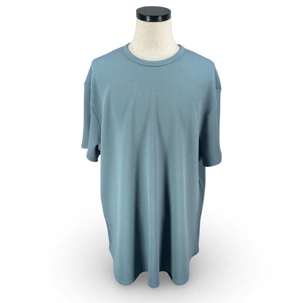 One Bone Bullet Tee OB115A Men's Blue Textured Short Sleeve T-Shirt Size 2